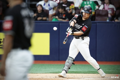 2안타 2타점 활약을 펼친 kt 강백호