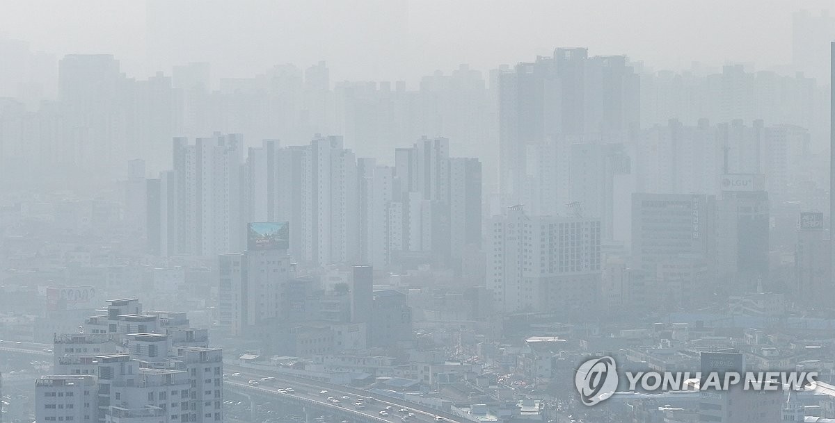대구 초미세먼지 '나쁨'