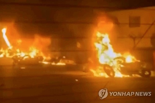 이란 시위 현장