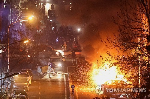 이란 시위 현장