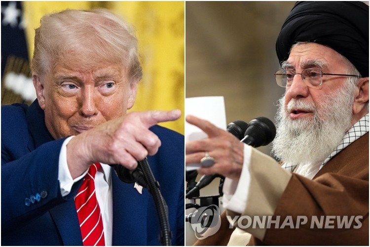 트럼프 미국 대통령(왼쪽)-알리 하메네이 이란 최고지도자