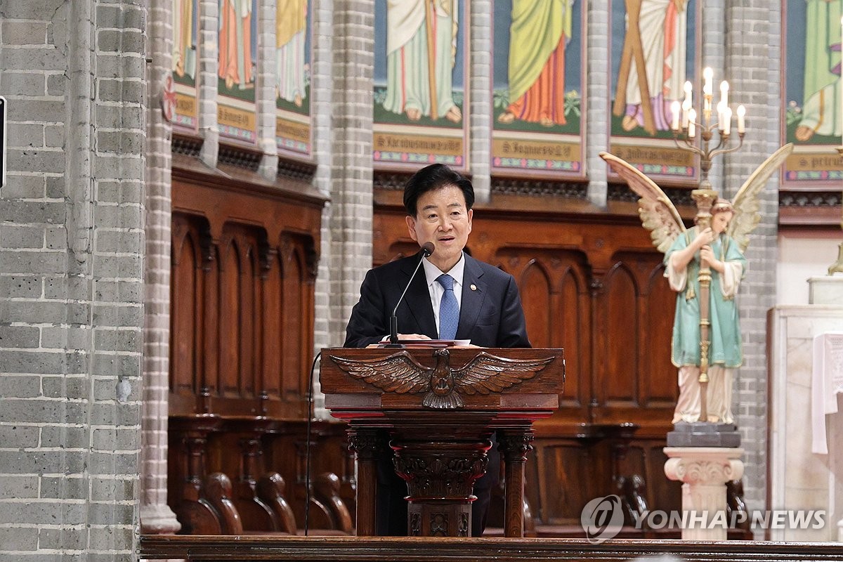 축사하는 정동영 장관