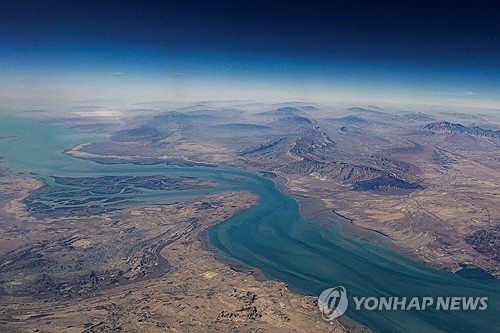 호르무즈 해협의 게슘 섬 전경