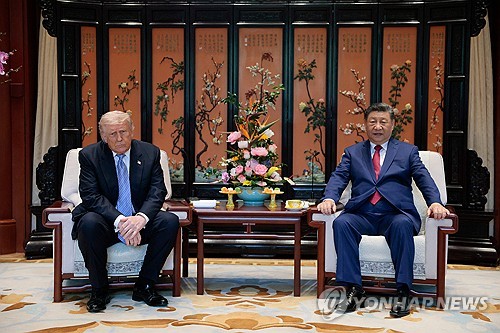 트럼프 미국 대통령(왼쪽)과 시진핑 중국 국가주석